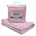 Mink Touch Luxury Baby Blanket 30"X40" -- Baby Pink (EMBROIDERED)-- ***FREE RUSH***